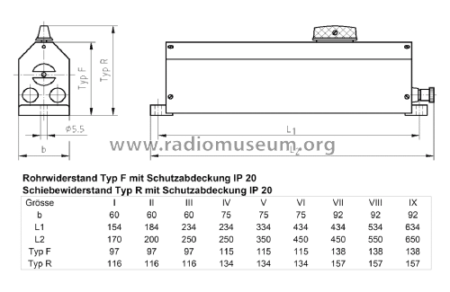 Schiebewiderstand FS IV 19; Culatti AG; Zürich, (ID = 2647800) Equipment