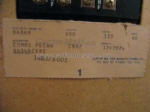 Combo Pecan B636R; Curtis Mathes MfG. (ID = 1750828) TV-Radio