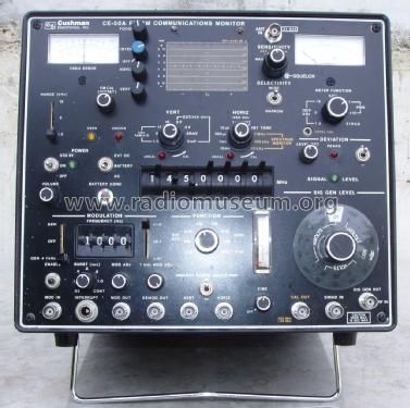 FM/AM Communications Monitor CE-50A-1/TG; Cushman Electronics, (ID = 2923866) Equipment