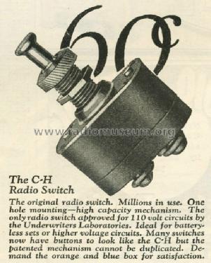 C-H Radio Switch ; Cutler-Hammer; (ID = 763035) Radio part