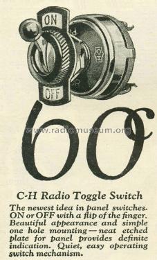 C-H Radio Toggle Switch ; Cutler-Hammer; (ID = 763031) Radio part