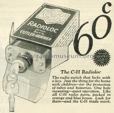 C-H Radioloc ; Cutler-Hammer; (ID = 763033) Radio part