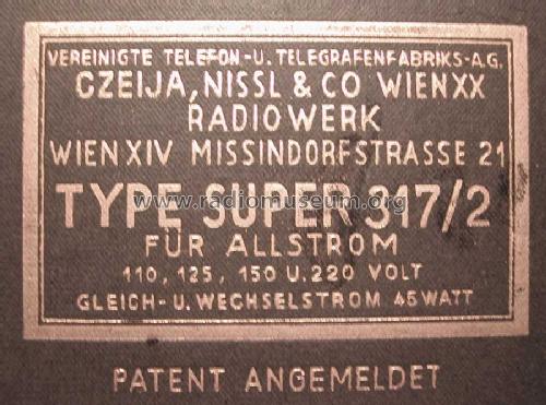 Ferrando U 317-2; Czeija, Nissl & Co., (ID = 1340524) Radio