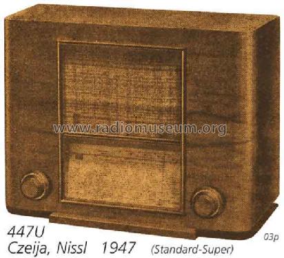 Gemeinschaftssuper 447U; Czeija, Nissl & Co., (ID = 1927337) Radio