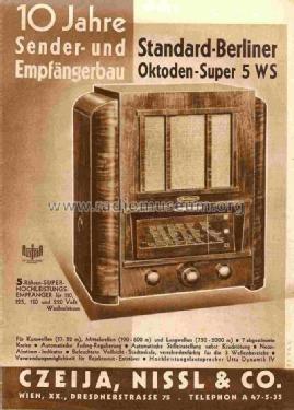 Hekaphon Standard 5WS; Czeija, Nissl & Co., (ID = 676599) Radio