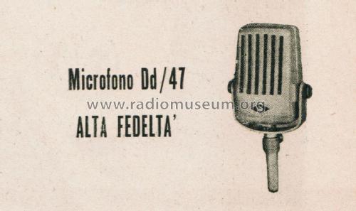 Microfono Dd/47; D'Amia, Diaphone; (ID = 2671964) Microphone/PU