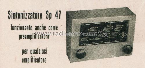 Sintonizzatore Sp 47; D'Amia, Diaphone; (ID = 2671986) Radio