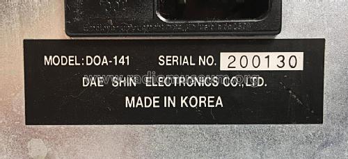 Xaruba DOA-141; Dae Shin Electronics (ID = 2415990) Equipment