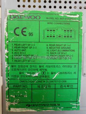 AKF-9525WG-E; Daewoo Electronics (ID = 2290859) Car Radio