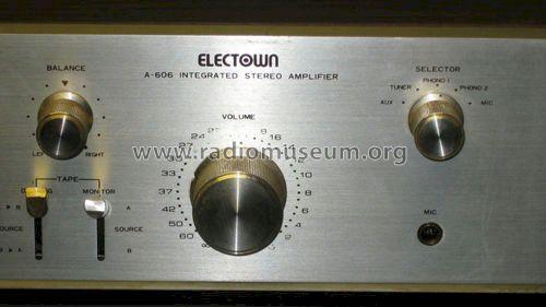 Electown Integrated Stereo Amplifier A-606; Daewoo Electronics (ID = 1448807) Ampl/Mixer