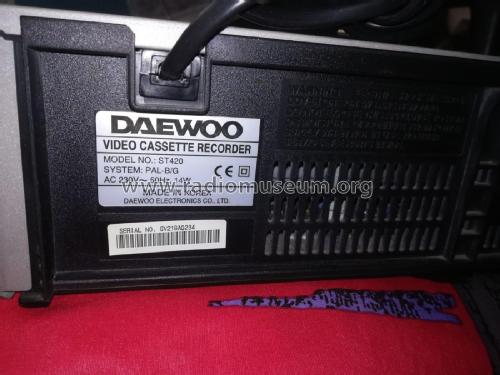 Video Cassette Recorder ST420; Daewoo Electronics (ID = 2528905) R-Player