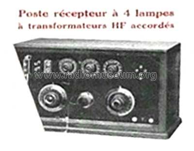 Poste récepteur à 4 lampes à transformateurs HF accordés; Dallet, Henri CIFER; (ID = 2349525) Radio