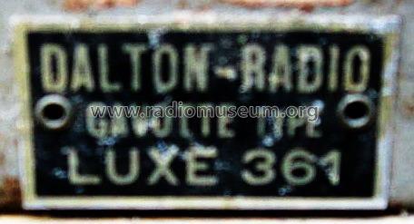 Gavotte Luxe 361; Dalton-Radio, Bancal (ID = 2886255) Radio