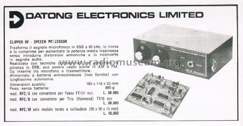 Clipper RF - Speech Processor RFC; Datong Electronics, (ID = 2767375) Amateur-D