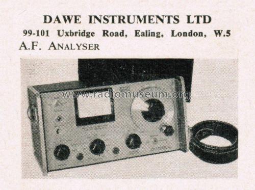 A. F. Analyser 1461; Dawe Instruments Ltd (ID = 2651951) Equipment