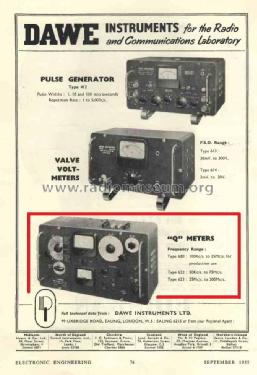 Q Meter 620 : 622 : 623; Dawe Instruments Ltd (ID = 3015831) Equipment