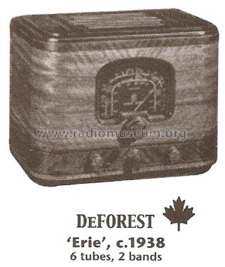 Erie Ch= 7D621; De Forest DeForest (ID = 1822563) Radio