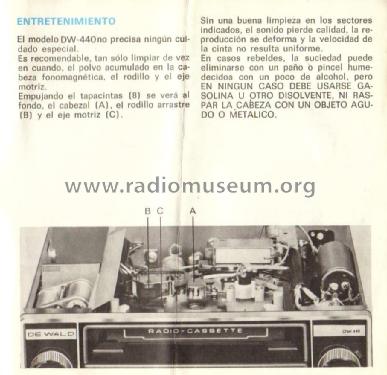 DW-440; de Wald; Barcelona (ID = 1853023) Car Radio