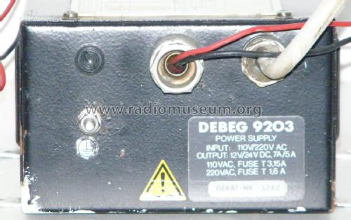 Power Supply 9203; DEBEG, Deutsche (ID = 2046344) A-courant