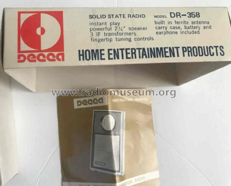 Solid State Transistor Radio DR-358; Decca Records, Inc.; (ID = 2983808) Radio