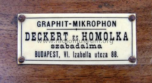 Graphit-Mikrophon ; Deckert és Homolka; (ID = 1069408) Microphone/PU