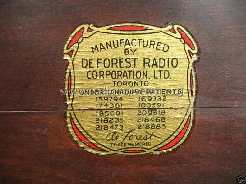 50; De Forest DeForest (ID = 648011) Radio