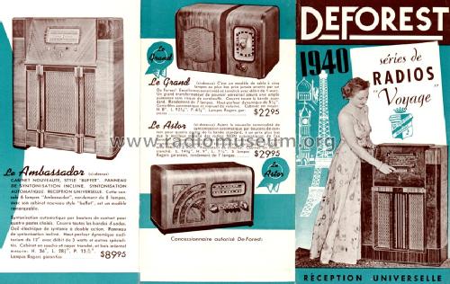 Astor Ch= 9D513; De Forest DeForest (ID = 1394780) Radio