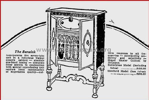 Berwick Ch= C7; De Forest DeForest (ID = 1369942) Radio