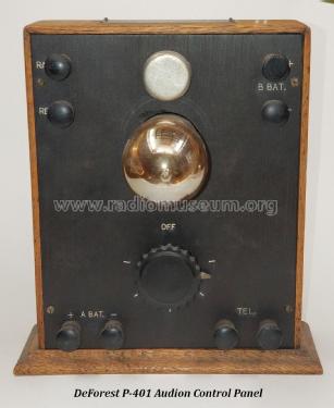 Audion Control Panel Type P-401; DeForest Radio (ID = 2430646) mod-pre26