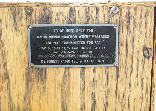 Audion Control Panel Type P-401; DeForest Radio (ID = 2430651) mod-pre26