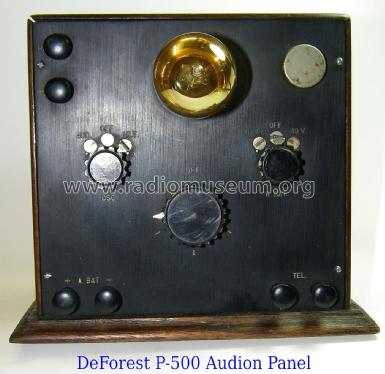 Audion-Ultraudion Detector Panel Type P-500; DeForest Radio (ID = 1986082) mod-pre26