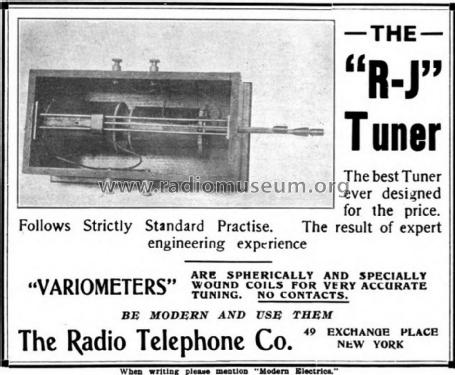 R-J Tuner Loose Coupler; DeForest Radio (ID = 2059176) mod-pre26