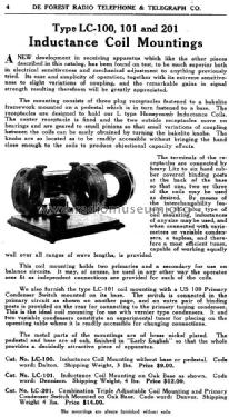Mounted Triple Coil Mounting LC-101 ; DeForest Radio (ID = 959750) Bauteil