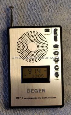 FM STEREO.MW.SW DIGITAL RECEIVER DE17; Degen 深圳市德劲电子有限公司 (ID = 3067962) Radio