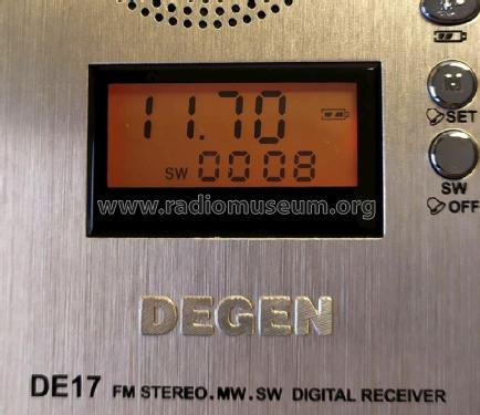 FM STEREO.MW.SW DIGITAL RECEIVER DE17; Degen 深圳市德劲电子有限公司 (ID = 3067965) Radio