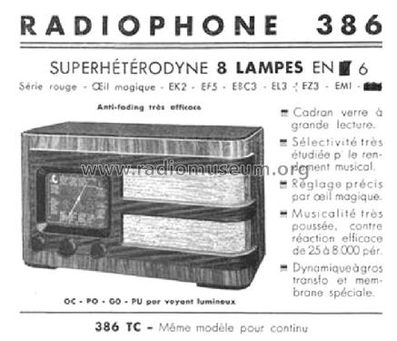 Radiophone 386; Delaître, J., JD J.D (ID = 1954184) Radio