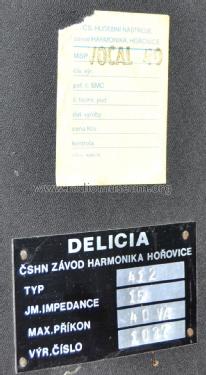 Vocal 40W; Delicia; Hořovice (ID = 2727458) Speaker-P