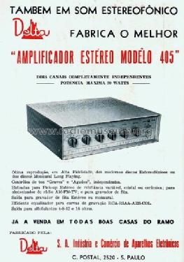 Amplificador 405; Delta S.A.; São (ID = 1905317) Ampl/Mixer