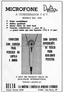 Microfone DM-1070; Delta S.A.; São (ID = 1963267) Microphone/PU