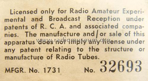 45 ; De Luxe Mfg. Co., (ID = 2784994) Radio