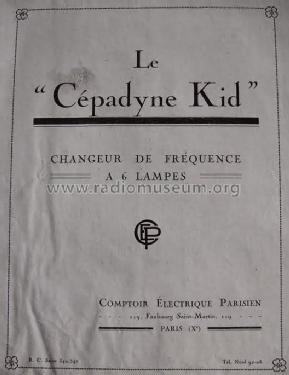 Cépadyne Kid ; Cépadyne marque, Éts (ID = 1759043) Radio