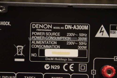 Professional Integrated Amplifier DN-A300M; Denon Marke / brand (ID = 1599287) Ampl/Mixer