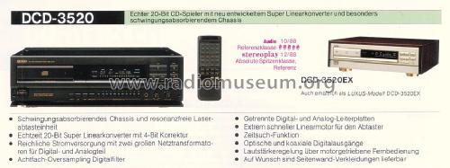 PCM Audio Technology / Compact Disc Player DCD-3520; Denon Marke / brand (ID = 1590464) R-Player