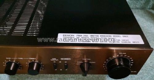 Precision Audio Component / Pre-Main Amplifier PMA-250; Denon Marke / brand (ID = 2412326) Ampl/Mixer