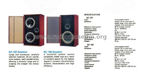 SC-104; Denon Marke / brand (ID = 2117063) Speaker-P