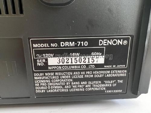 Stereo Cassette Tape Deck DRM-710; Denon Marke / brand (ID = 2974847) Reg-Riprod