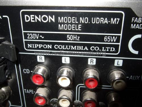 AM-FM Tuner Amplifier UDRA M7; Denon Marke / brand (ID = 1562893) Radio