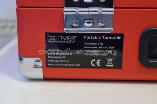 Suitcase Turntable Player VPL-120; Denver Electronics, (ID = 2391919) Enrég.-R