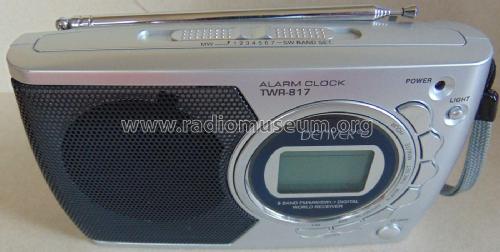 9 Band FM/MW/SW Digital World Receiver - Alarm Clock TWR-817; Denver Electronics, (ID = 2756226) Radio