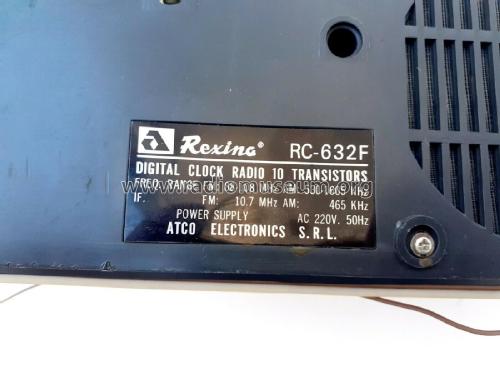 Rexina Digital Clock Radio 10 Transistors RC-632F; Desesco (ID = 2603051) Radio